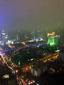 Blick vom Hotel
